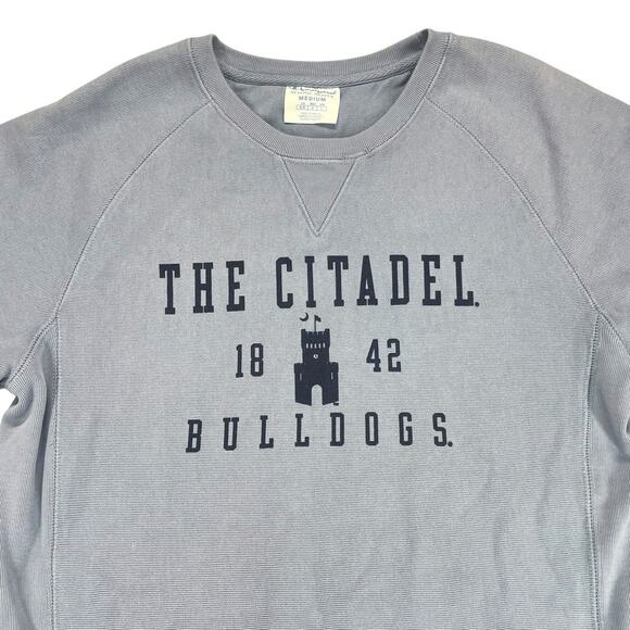 The Citadel Bulldogs Sweatshirt Mens Size M Champion Reverse Weave Crewneck - Picture 2 of 13